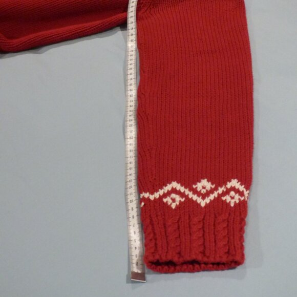 Ralph Lauren Rusty Red Snowflake Sweater, size S - Picture 9 of 14